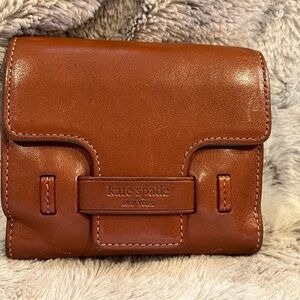Kat Spade New York folding leather wallet